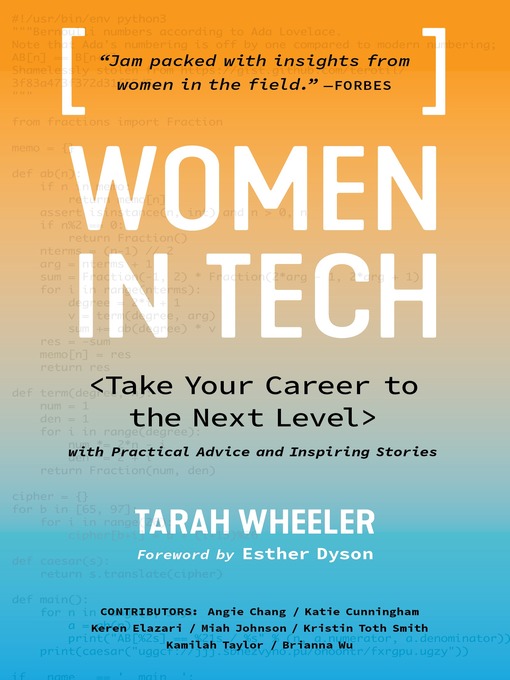 Title details for Women in Tech by Tarah Wheeler - Wait list
